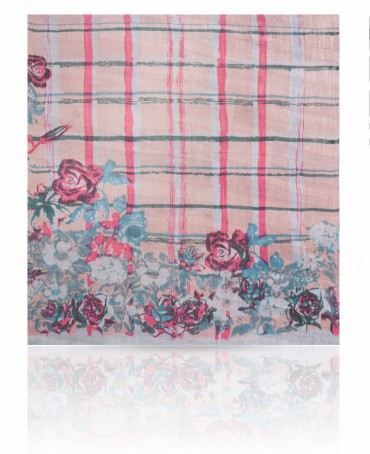 Палантин Женский W-ROSE.CHECKS/PINK